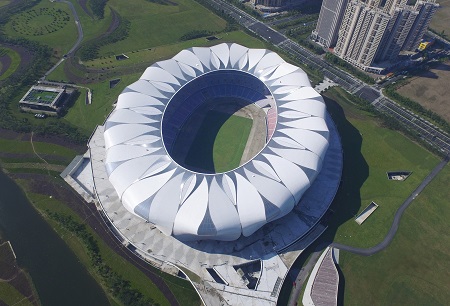 Aerial View of Hangzhou stadium