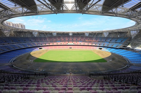 Inside Hanzhou Stadium